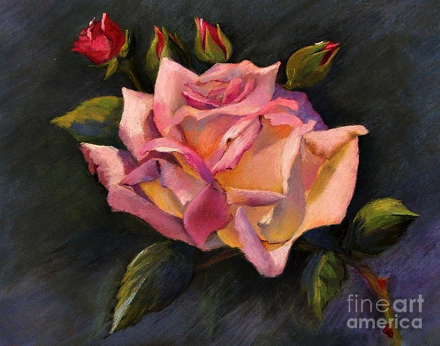 Flower Painting - Rose by Susan M Fleischer