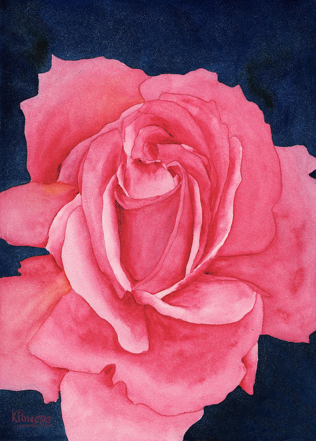 Rose Two Painting by Ken Powers