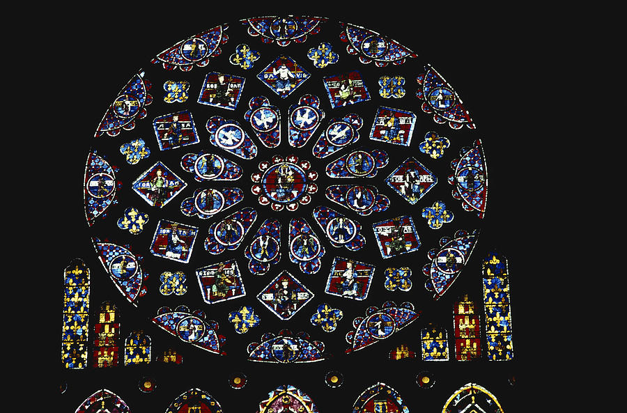 Rose Window At Chartres Cathedral Photograph by Earl Roberge