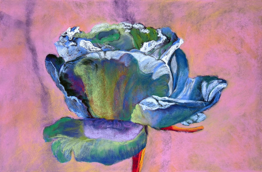 Rosefloria in Blue Pastel by Julie Maas