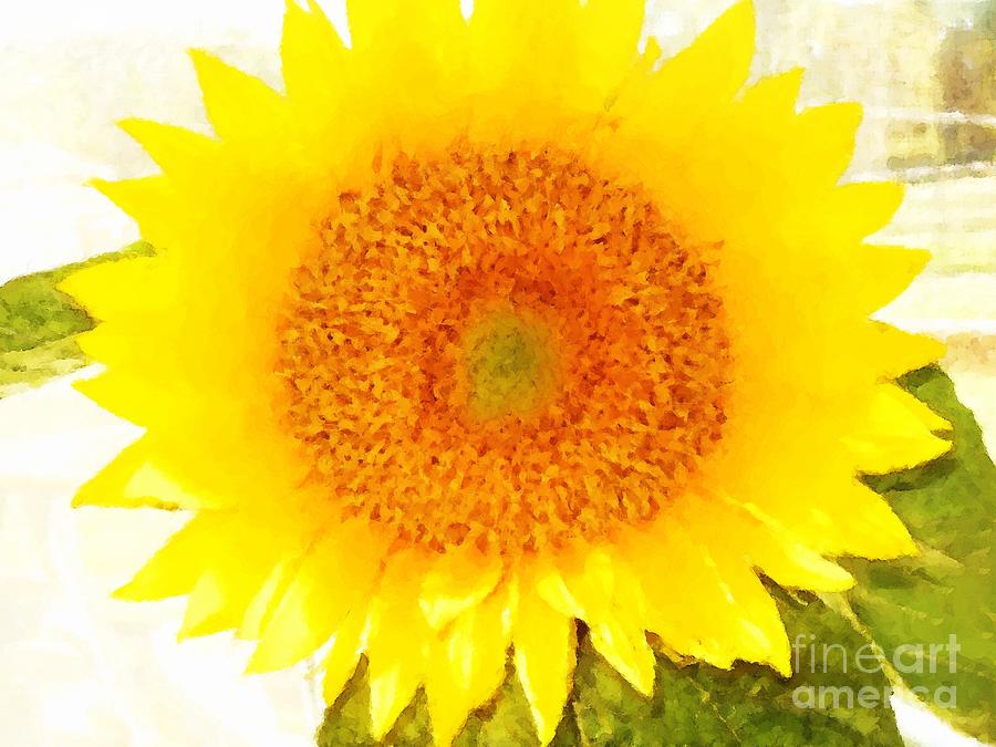 Rosemarys Sunflower Digital Art by Denise Dempsey Kane