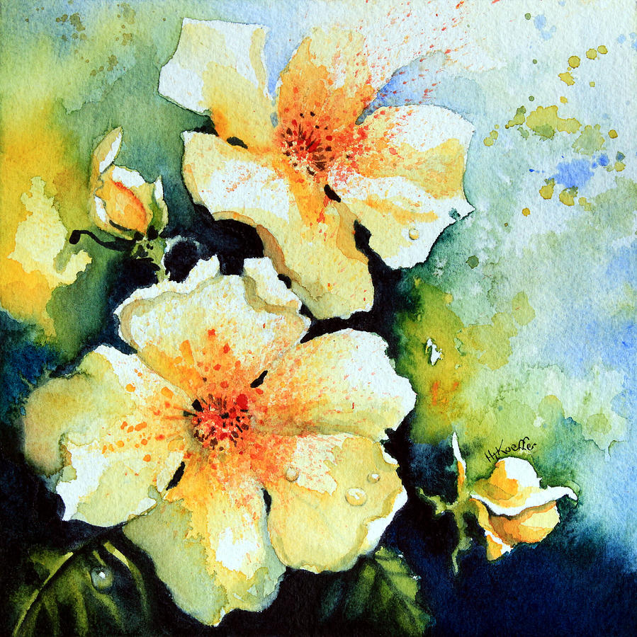 Rose Painting - Roses 2 by Hanne Lore Koehler