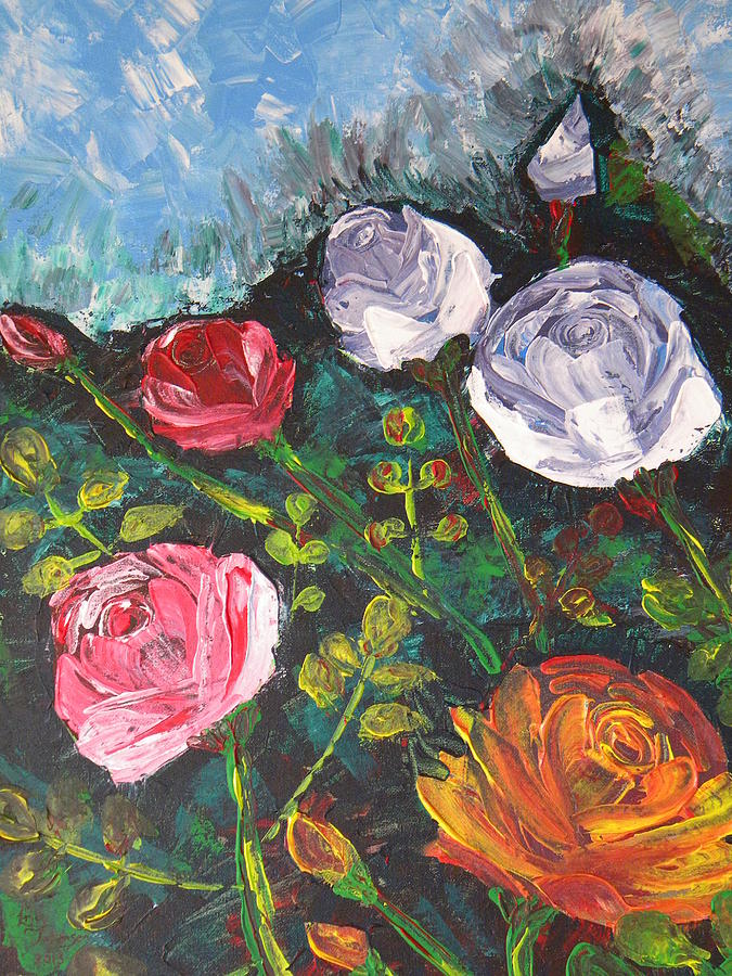 Roses 4 Painting by Eric Johansen
