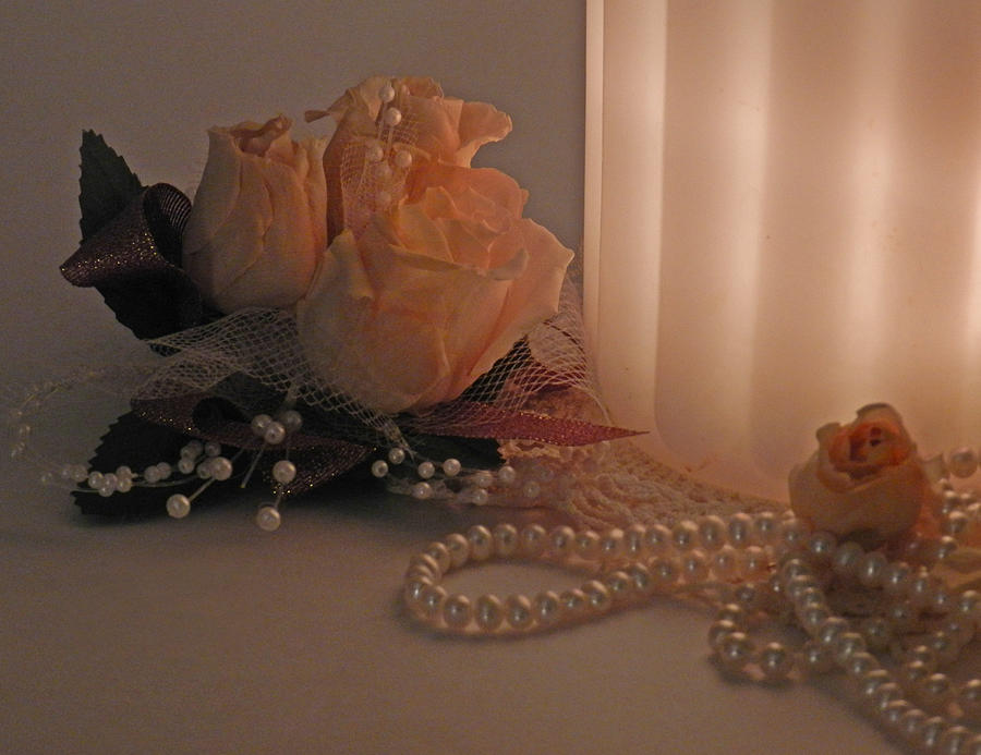 Roses And Pearls Photograph