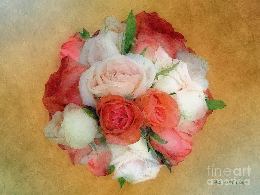 Roses Antiqua Painting by RC DeWinter