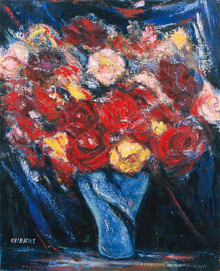 Roses Painting by Chieko Igarashi Roses Painting by Chieko Igarashi