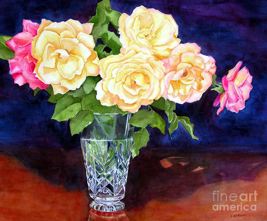 Rose Painting - Roses by Elizabeth  McRorie