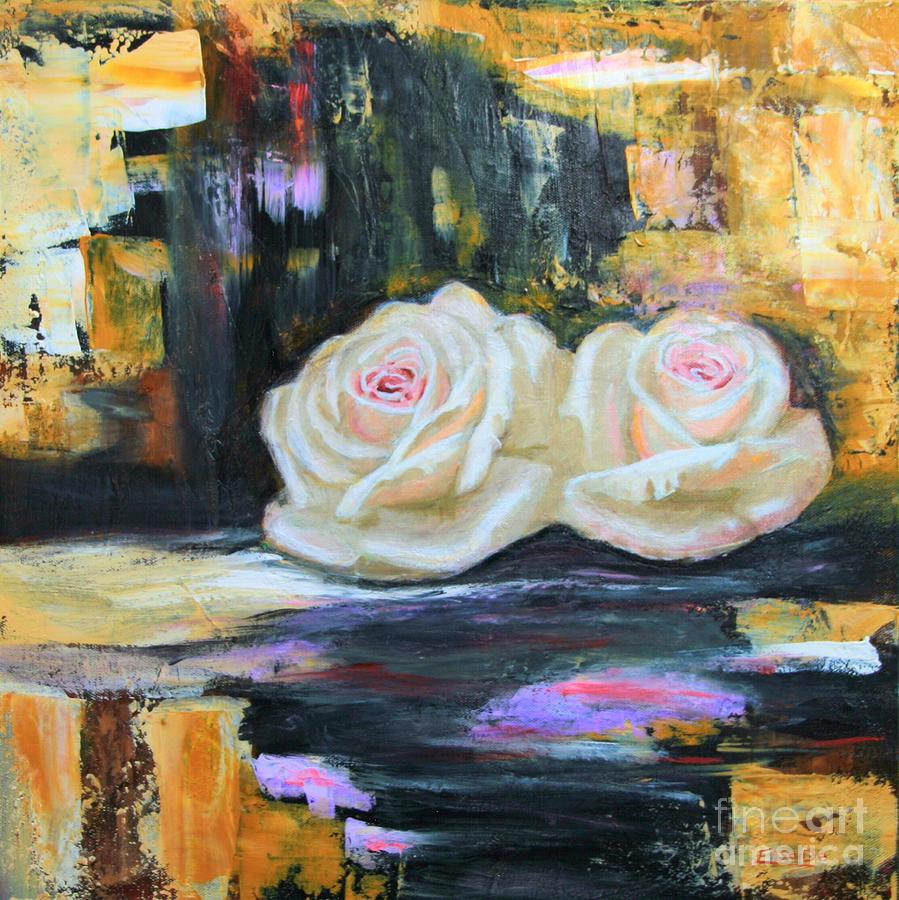 Flower Painting - Roses by ElsaDe Paintings