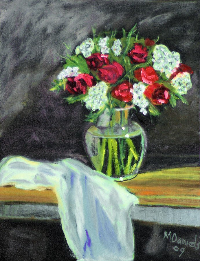 Roses for Mothers Day Painting by Michael Daniels