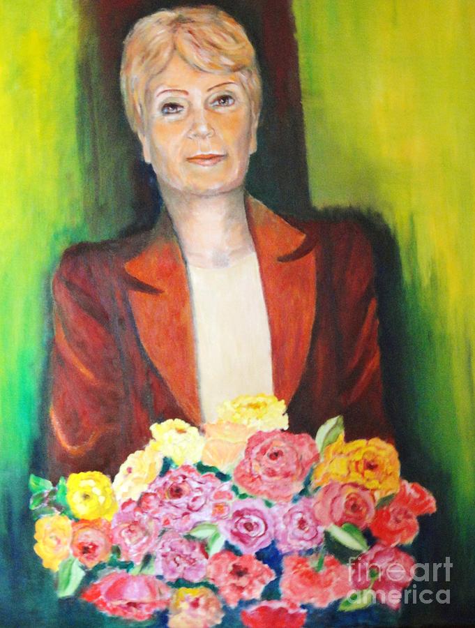 Roses For The Lady Painting by Dagmar Helbig