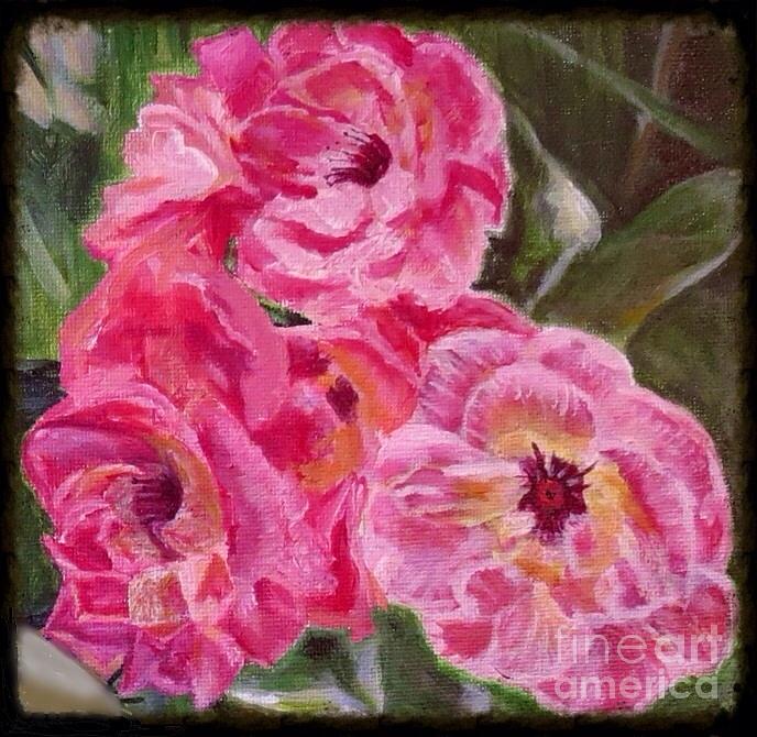 Roses Hidden in the Heart Painting by Kimberlee Baxter