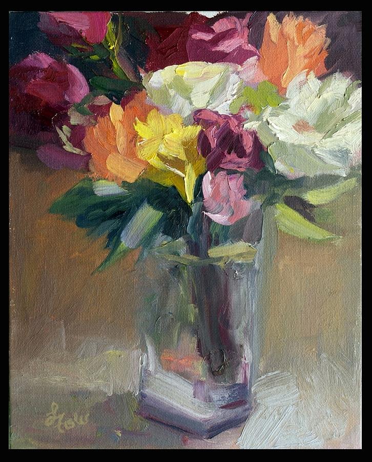 Rose Painting - Roses In North Light by Linda Fisler