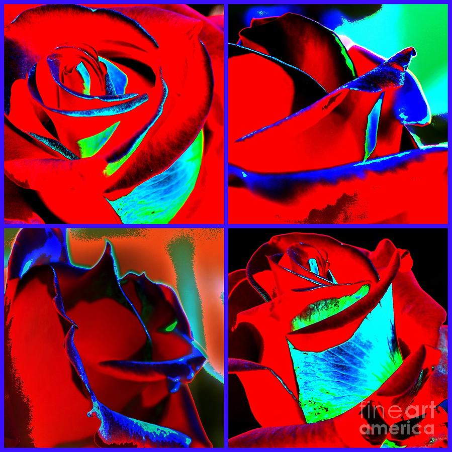 Rose Digital Art - Roses by Lorles Lifestyles Rose Digital Art - Roses by Lorles Lifestyles