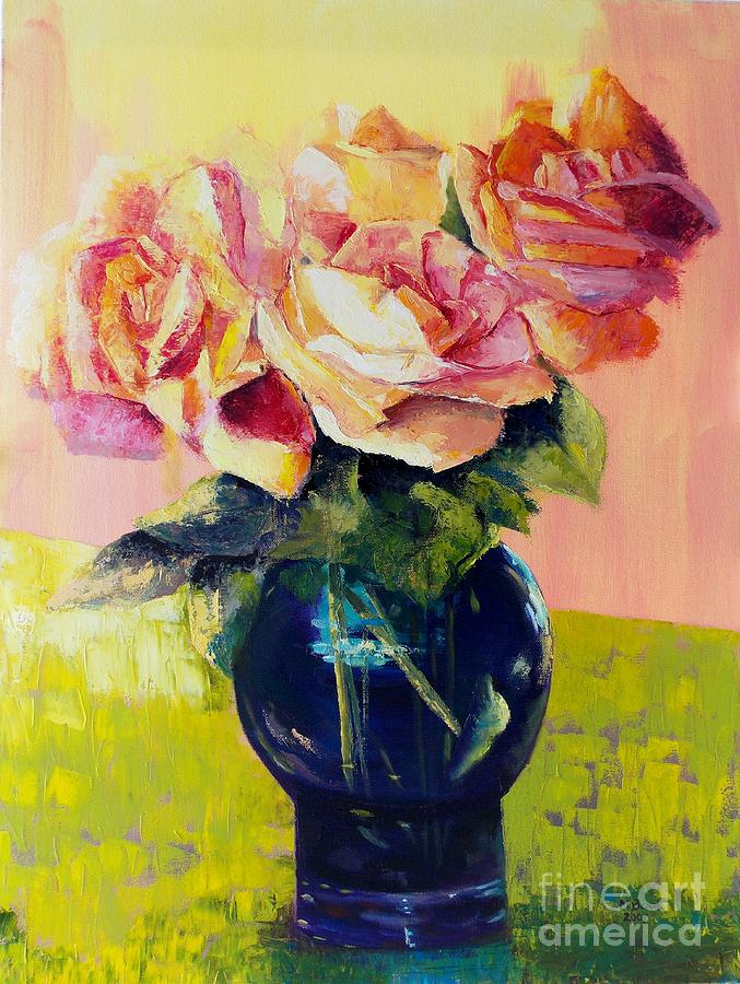 Roses Painting by Marlene Book