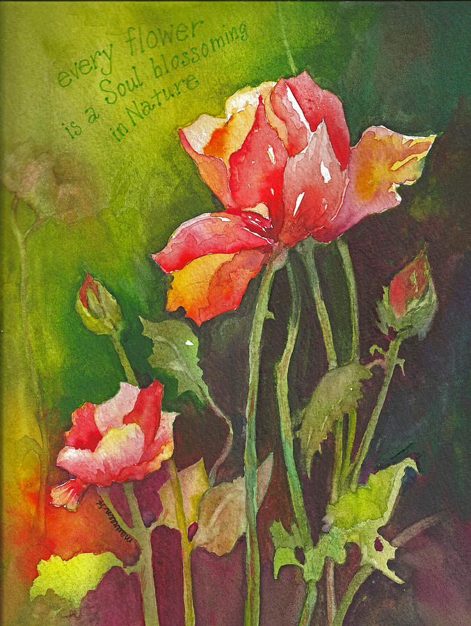 Roses Painting by Maureen Moore