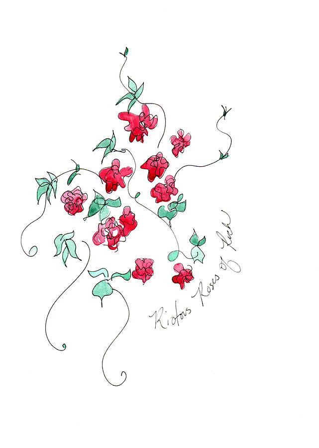 Roses of Ruch Painting by Anna Elkins Roses of Ruch Painting by Anna Elkins