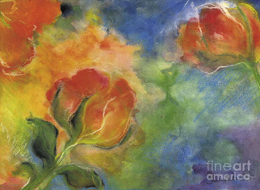 Roses Mixed Media by Susan Vannelli