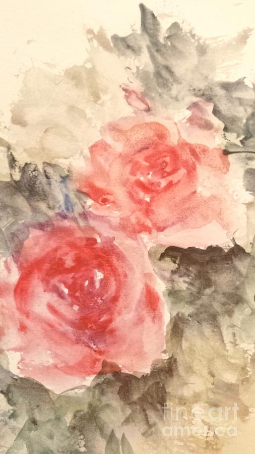Roses -Vintage Style Painting by Trilby Cole