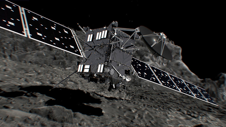 Rosetta Lands On Comet 67p Photograph by Science Source