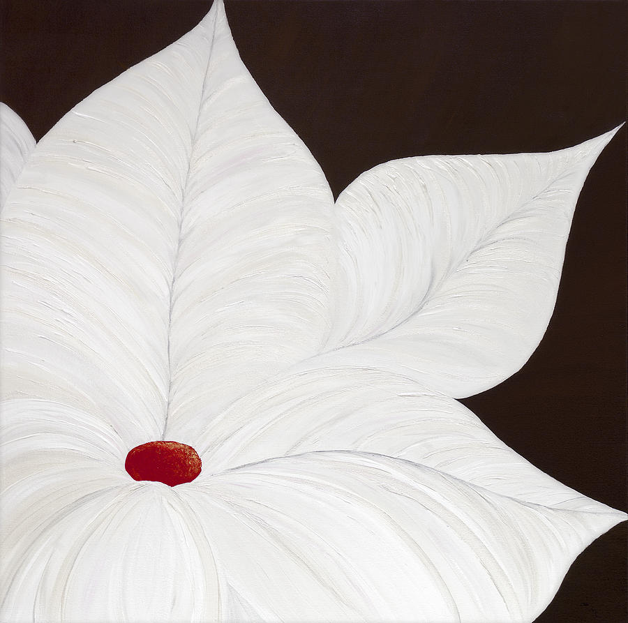 Rosies Red Flower Painting by Tamara Nelson