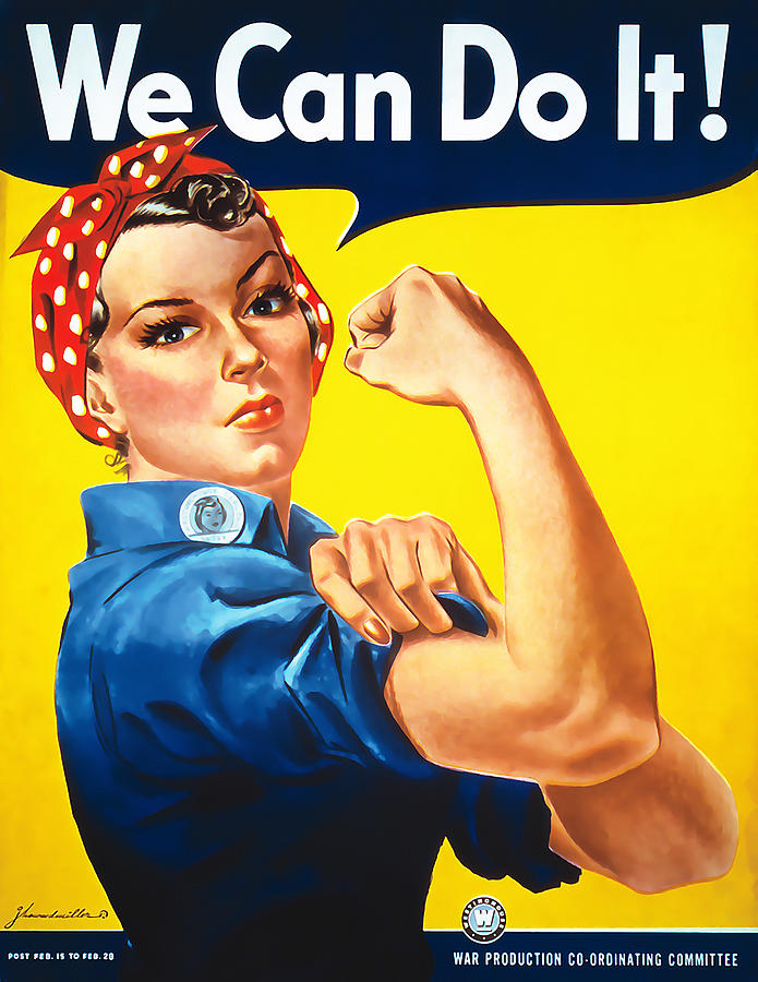 Rosie The Riveter Painting by DC Photographer