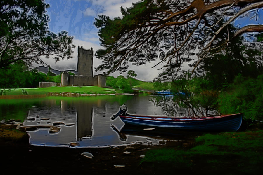 Castle Digital Art - Ross Castle by Mark Callanan