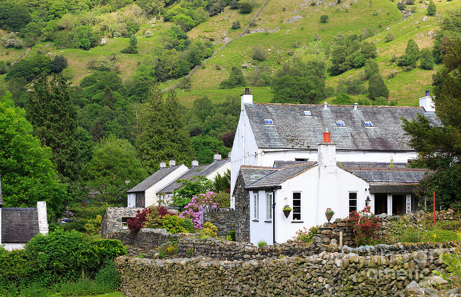 Rosthwaite in the valley of Borrowdale Lake District Photograph by ...