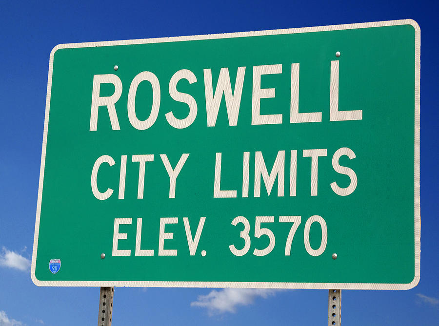 Aluminum NEW MEXICO  City Limit Sign ROSWELL 