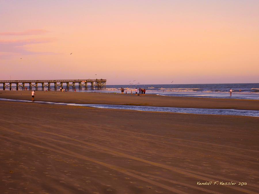 Rosy Evening at Isle of Palms Photograph by Kendall Kessler