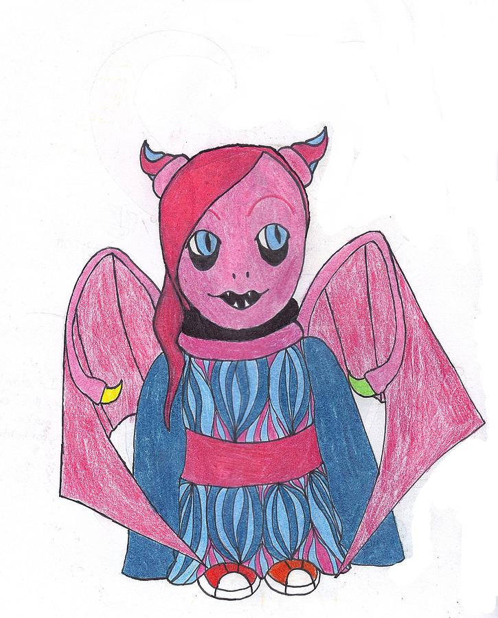 Rosy Monster Drawing by Random Merlin Ellis - Fine Art America