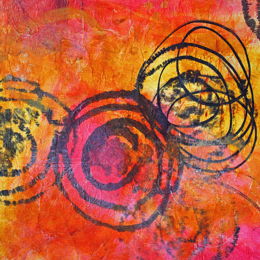 Abstract Painting - Rotation Abstract by Nancy Merkle