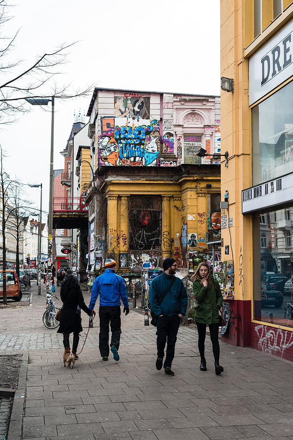 Rote Flora at Schanzenviertel in Hamburg Germany Photograph by Frank