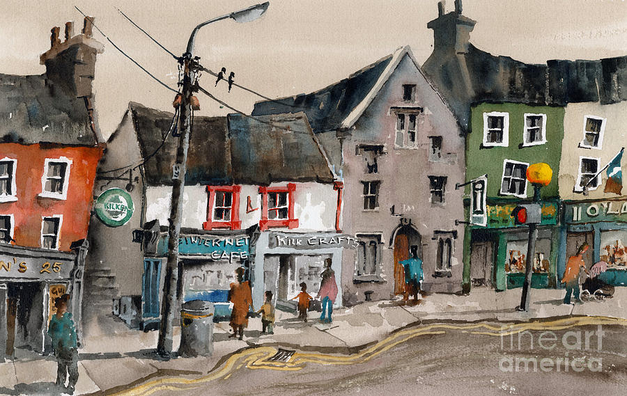 City Painting - Medieval Kilkenny by Val Byrne