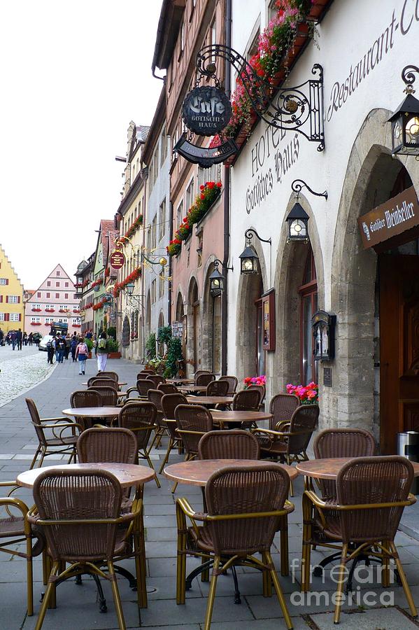 Rothenburg Cafe Photograph by Carol Groenen
