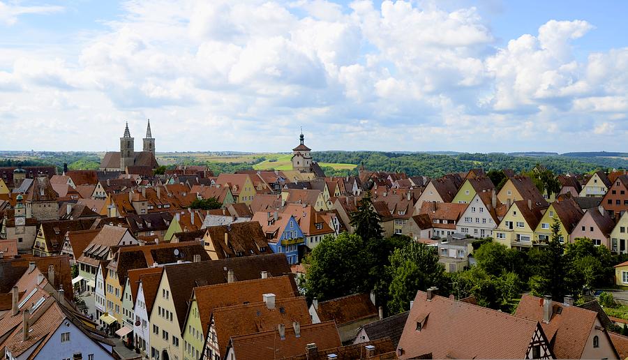 Rothenburg Rooftops Photograph by Corinne Rhode