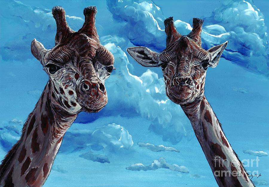 Rothschild Giraffe Painting by Tom Blodgett Jr