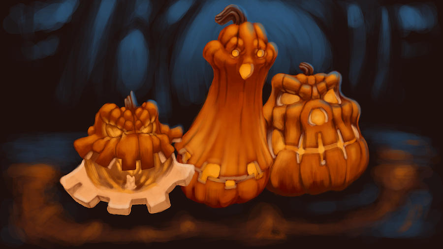 Pumpkin Digital Art - Rotten by Mitch Truesdale