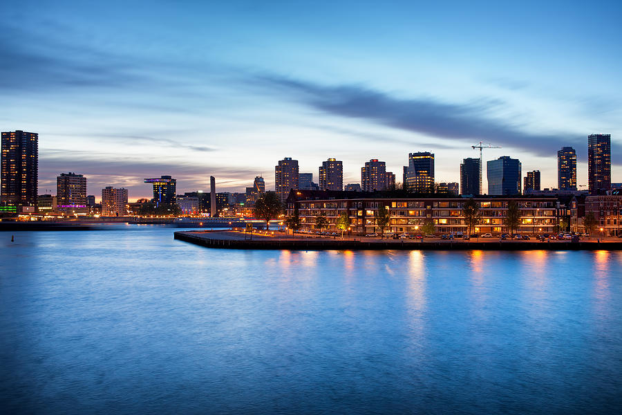 Rotterdam at Dusk Photograph by Artur Bogacki