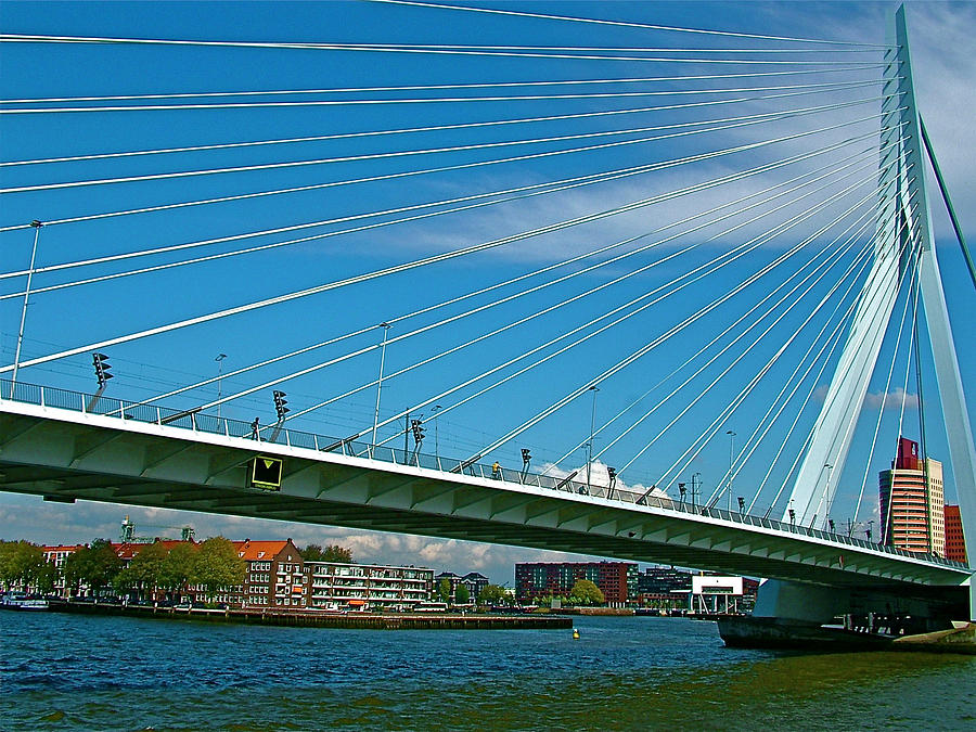 Rotterdam Swinging Bridge 2-Netherlands Photograph by Ruth Hager