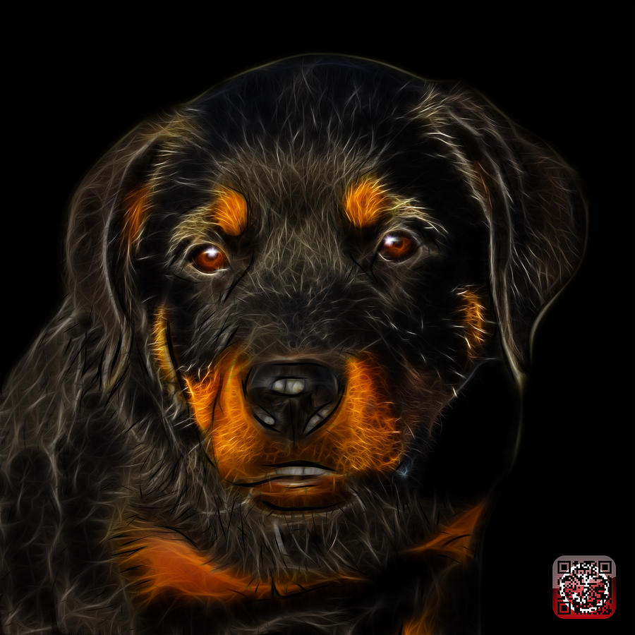 Rottweiler Pop Art 0481 - BB Painting by James Ahn