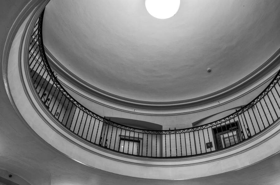 Rotunda in Black and White Photograph by Greg and Chrystal Mimbs