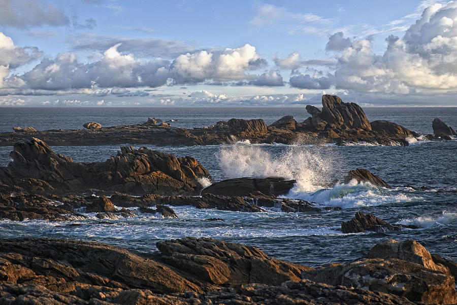 Nature Photograph - Rough Breton Shore by Joachim G Pinkawa