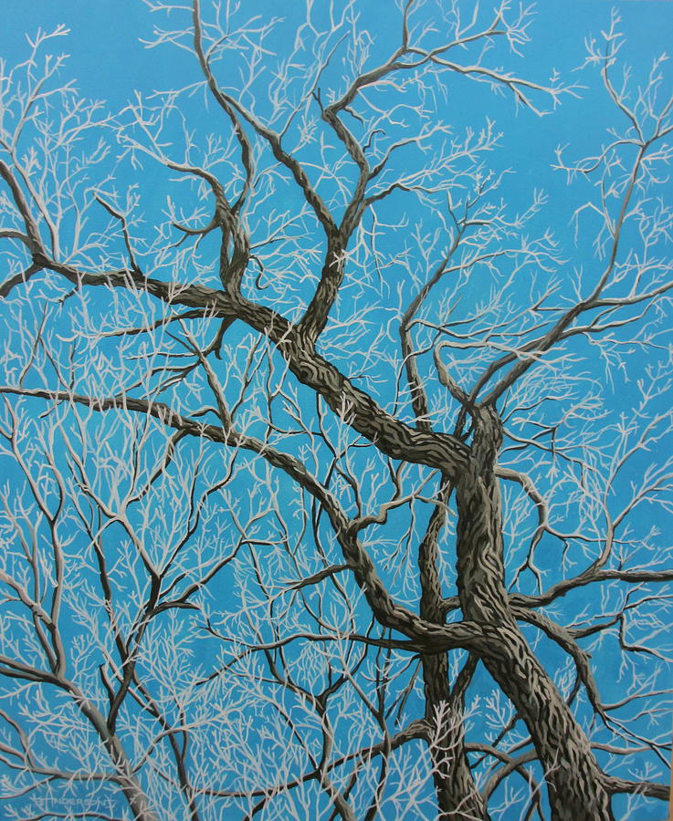 Tree Painting - Rough Elbows by Sherri Anderson Tree Painting - Rough Elbows by Sherri Anderson