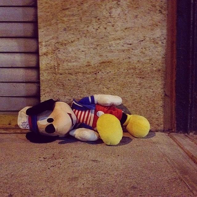 City Photograph - Rough Night. #drunk #mickeymouse by Jannis Werner