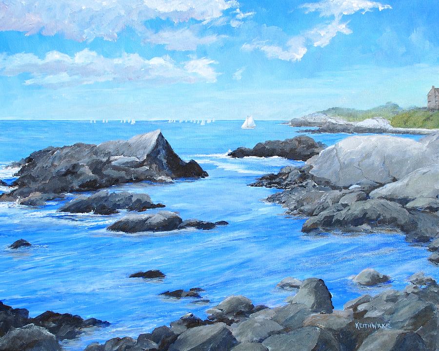 Rough Point Painting by Keith Wilkie
