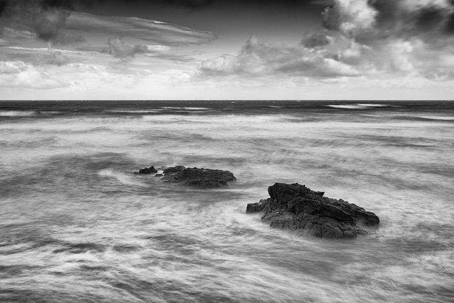 Rough Sea off Downhill Photograph by Nigel R Bell