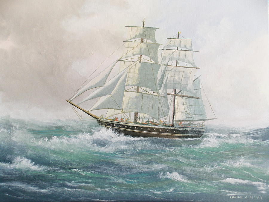 Seas Painting - Rough Seas by Cathal O malley