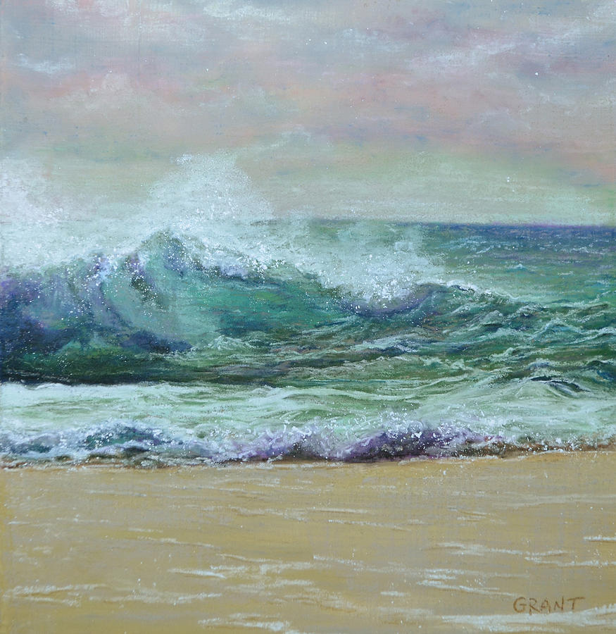 Rough Surf Painting by Joanne Grant