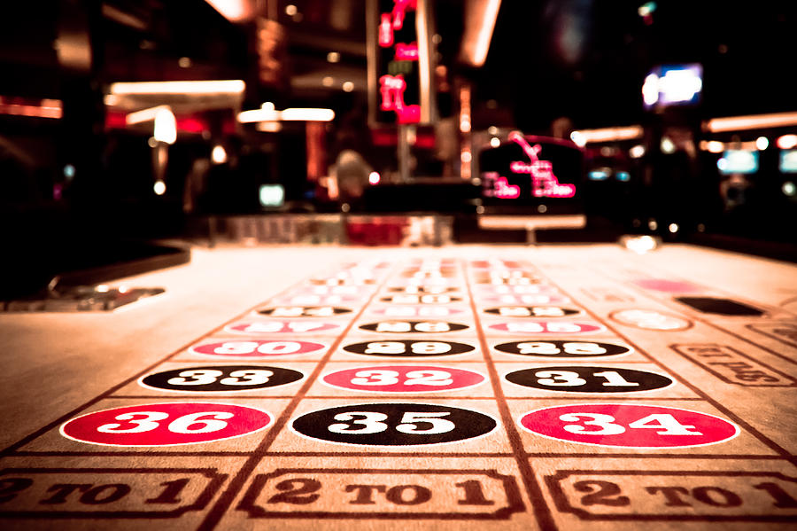 Roulette Table Photograph by Anthony Doudt