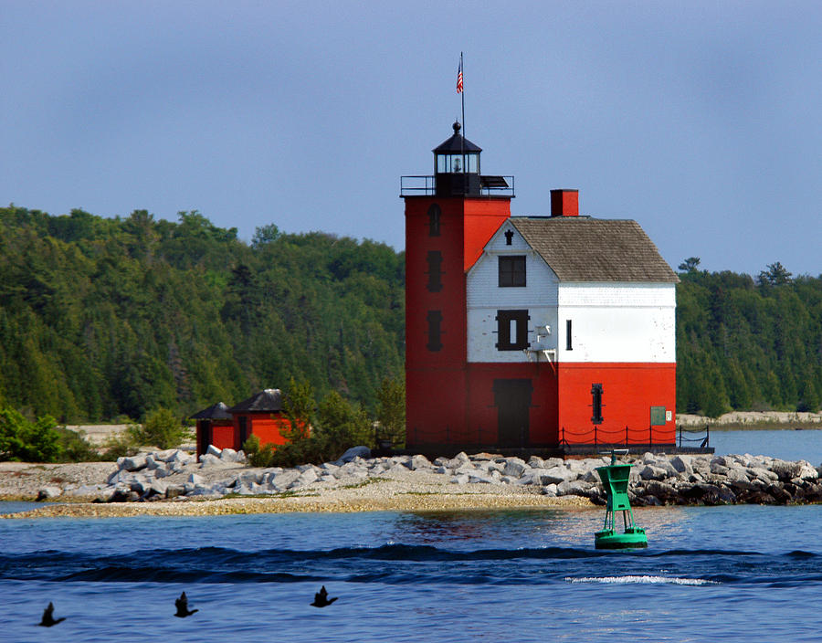Round Island Lighthouse by Pristine Images Round Island Lighthouse by Pristine Images